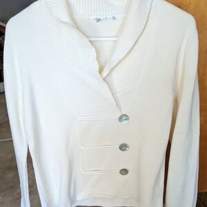 Cream Women's Cowl Neck Sweater